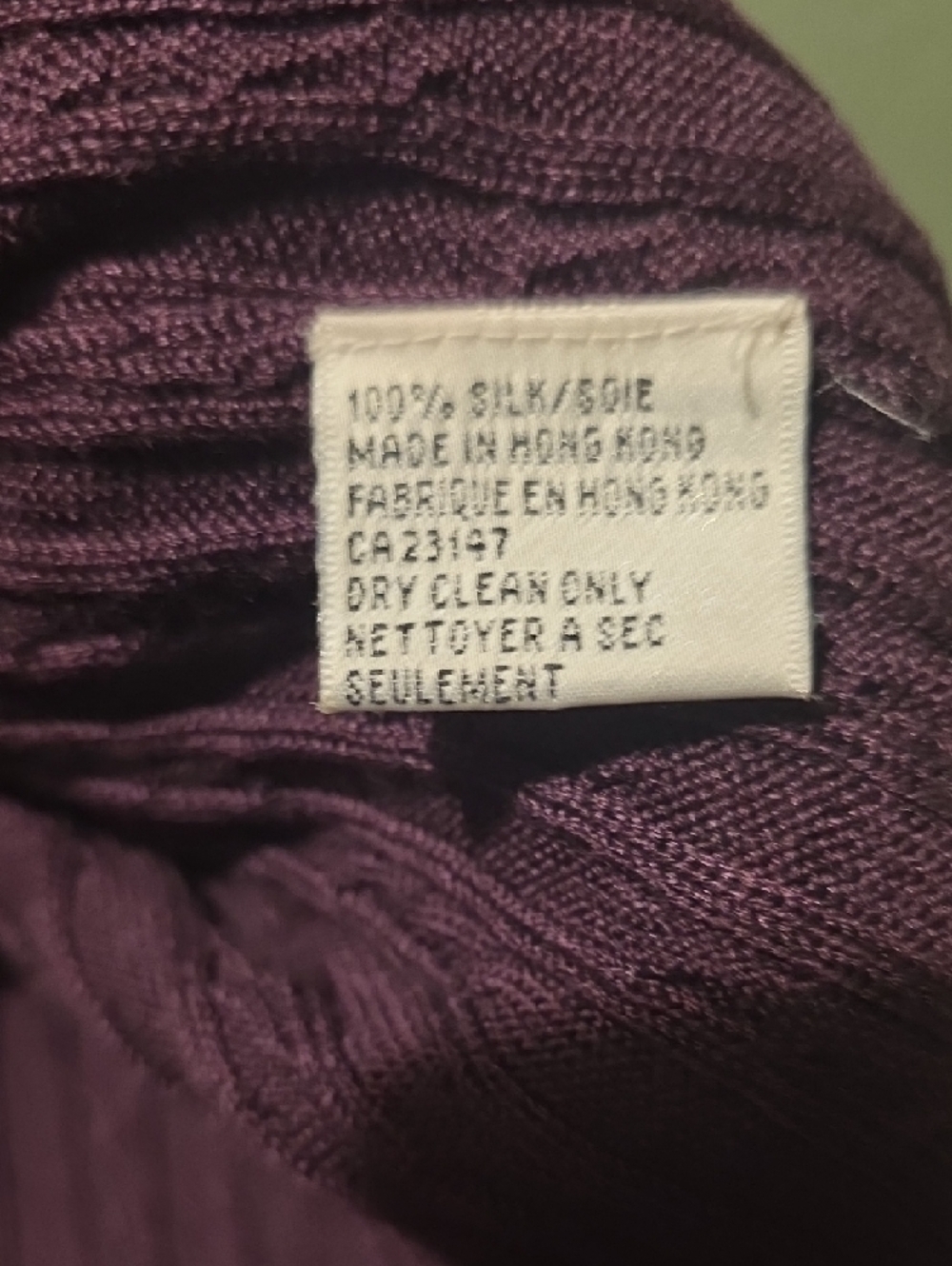 Talbots Plum Open-Front Cable Cardigan - Picture 3 of 3